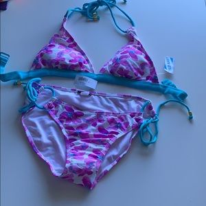 New with tags Old Navy bikini floral purple small